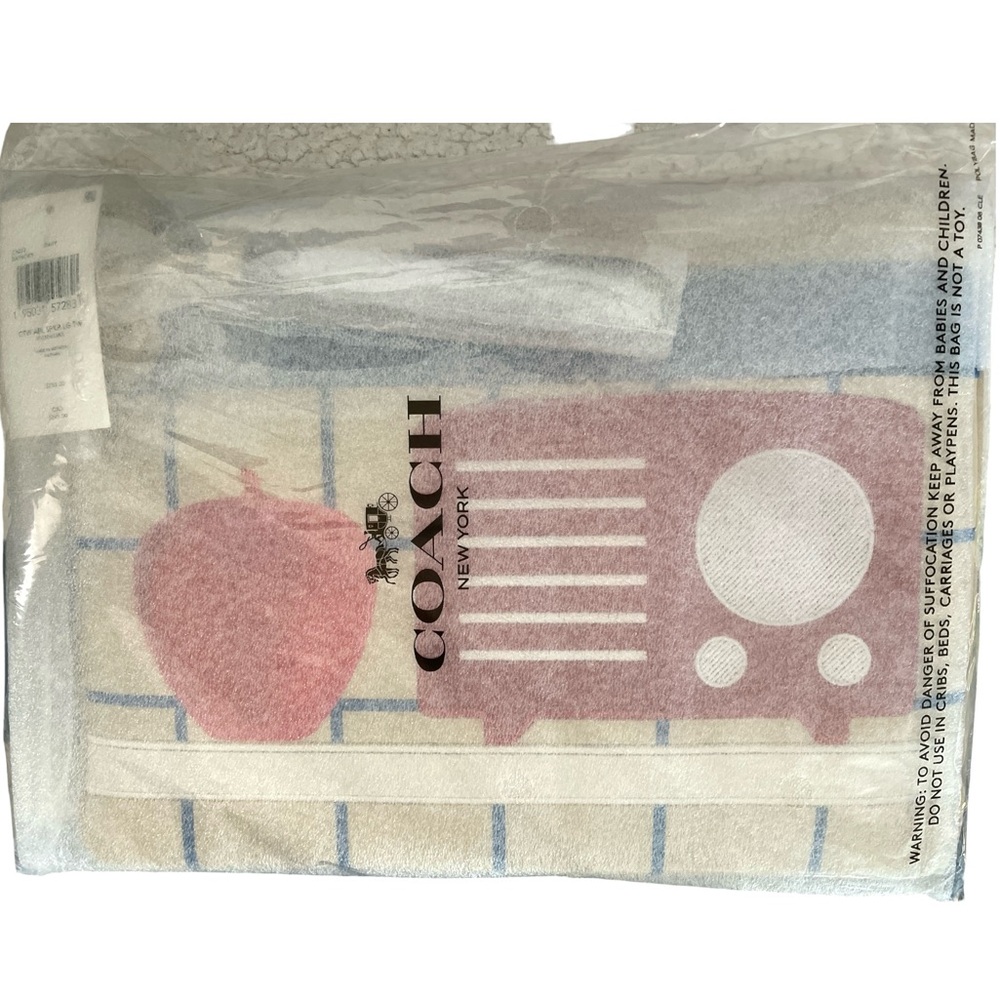 COACH X TOM WESSELMANN LARGE APPLE SPEAKER IPAD CLUTCH - Picture 3 of 13